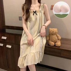 Pajamas summer pajamas for women with corset sweet princess loose cute summer pajamas home wear Casual Sleepwear for women