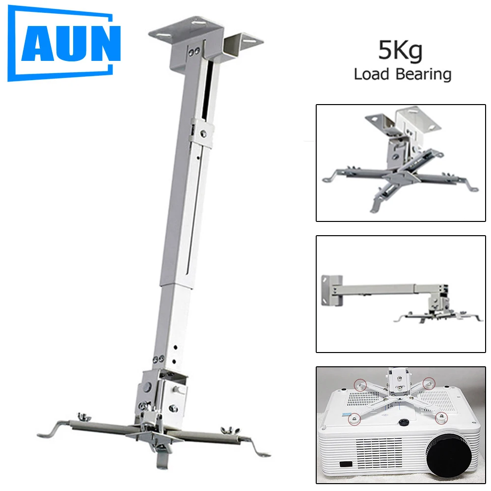 

Brand AUN Adjustable Projector Ceiling Mount. Loading 5KG Bracket. For Multimedia Android Projector