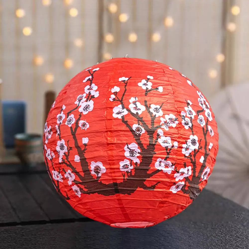 

Luminous Chinese Mid Autumn Lantern Hanging Portable Festival Antique Lantern Traditional Good Luck Round Paper Lantern