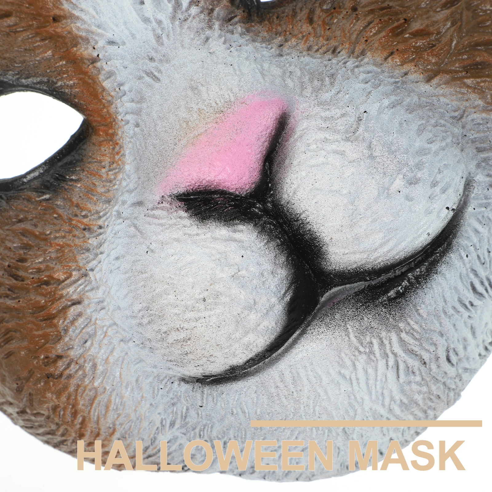 

Rabbit Mask Realistic Long Hair PU Lightweight Halloween Party Cosplay Costume Masks for Adults Creepy Decor