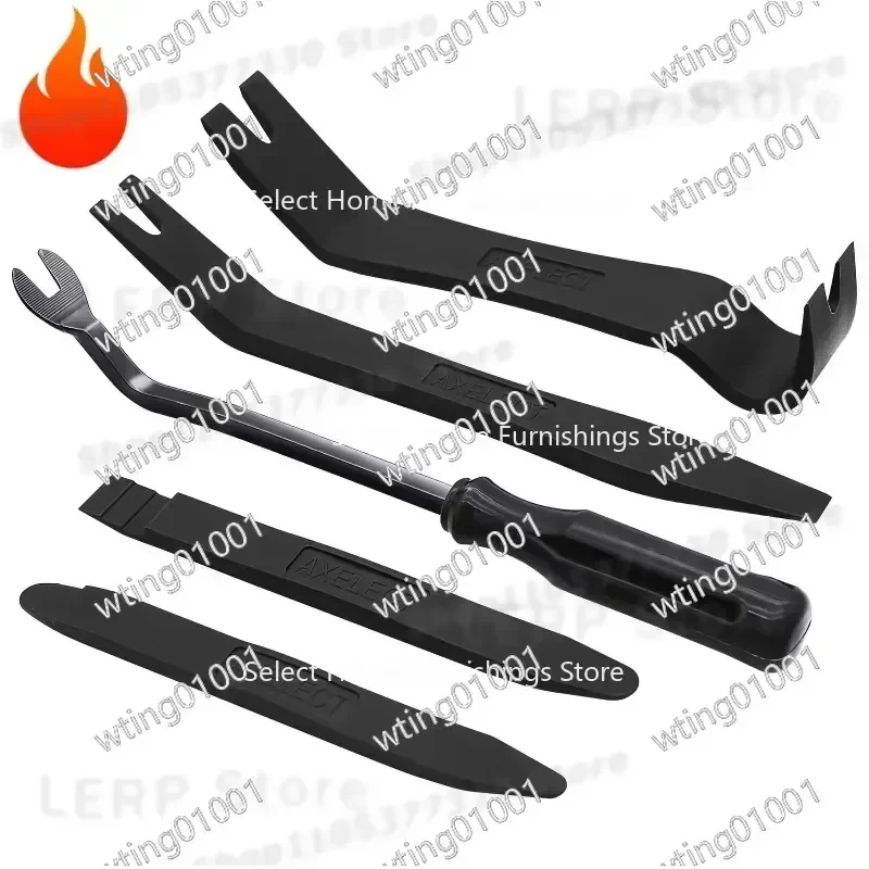 for 5Pcs Auto Trim Removal Tool Set Scratch Free Plastic Pry Bar Kit for Vehicle Interior Door Panel Clip Fastener