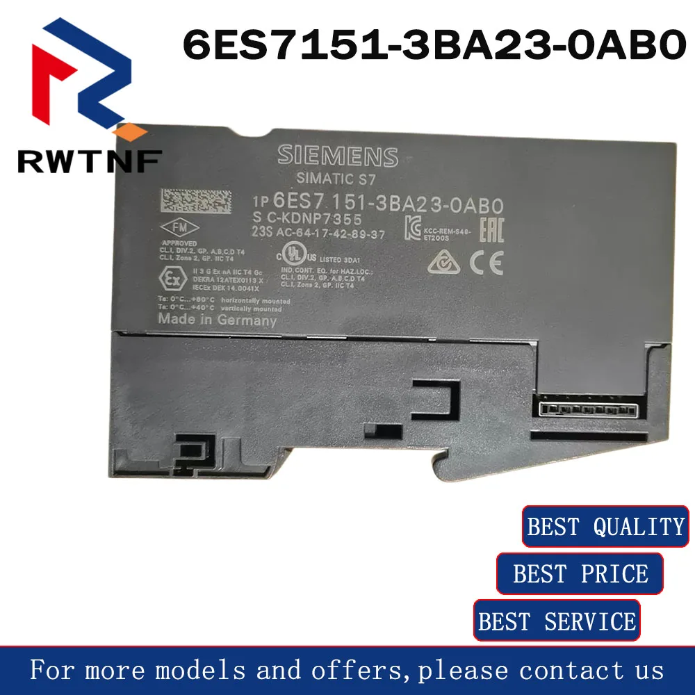 

Brand New Genuine 6ES7151-3BA23-0AB0 SIEMENS ET200 interface module,100% original warehouse stock