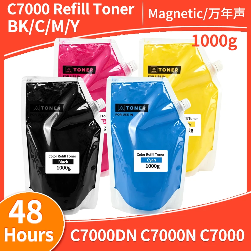 1KG High Quality C7000 Toner Compatible For Xerox VersaLink C7000 C7000DN C7000N Color Refill Toner Press Refill Copier Toner