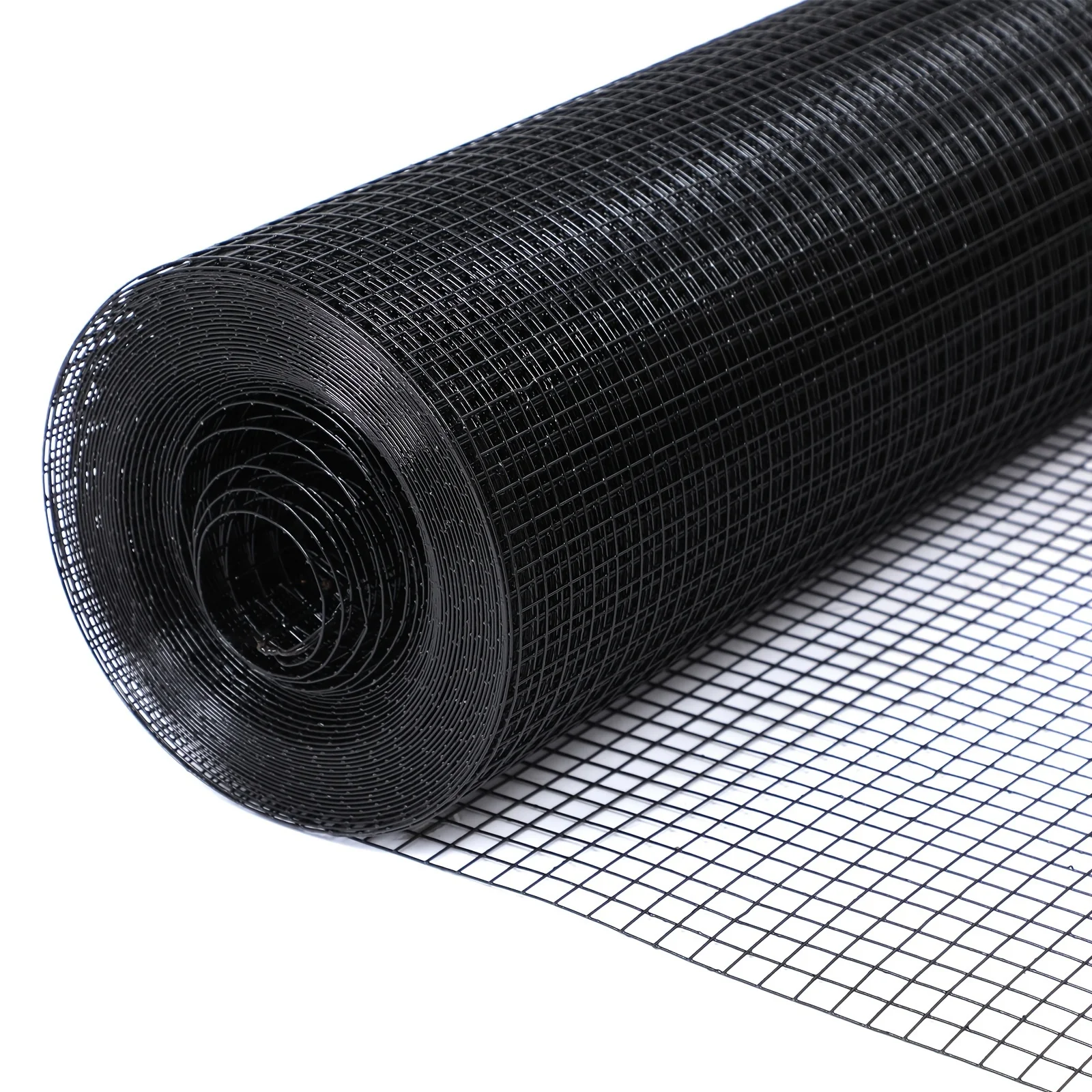 

Black Hardware Cloth, 1/2 Inch Mesh Heavy 19 Gauge Duty Black Chicken Wire Fencing, Vinyl Coated Welded Wire Mesh Roll For Garden Protection, Poultry Cage, Rabbit Run, Chicken Coop & Animal Enclosures