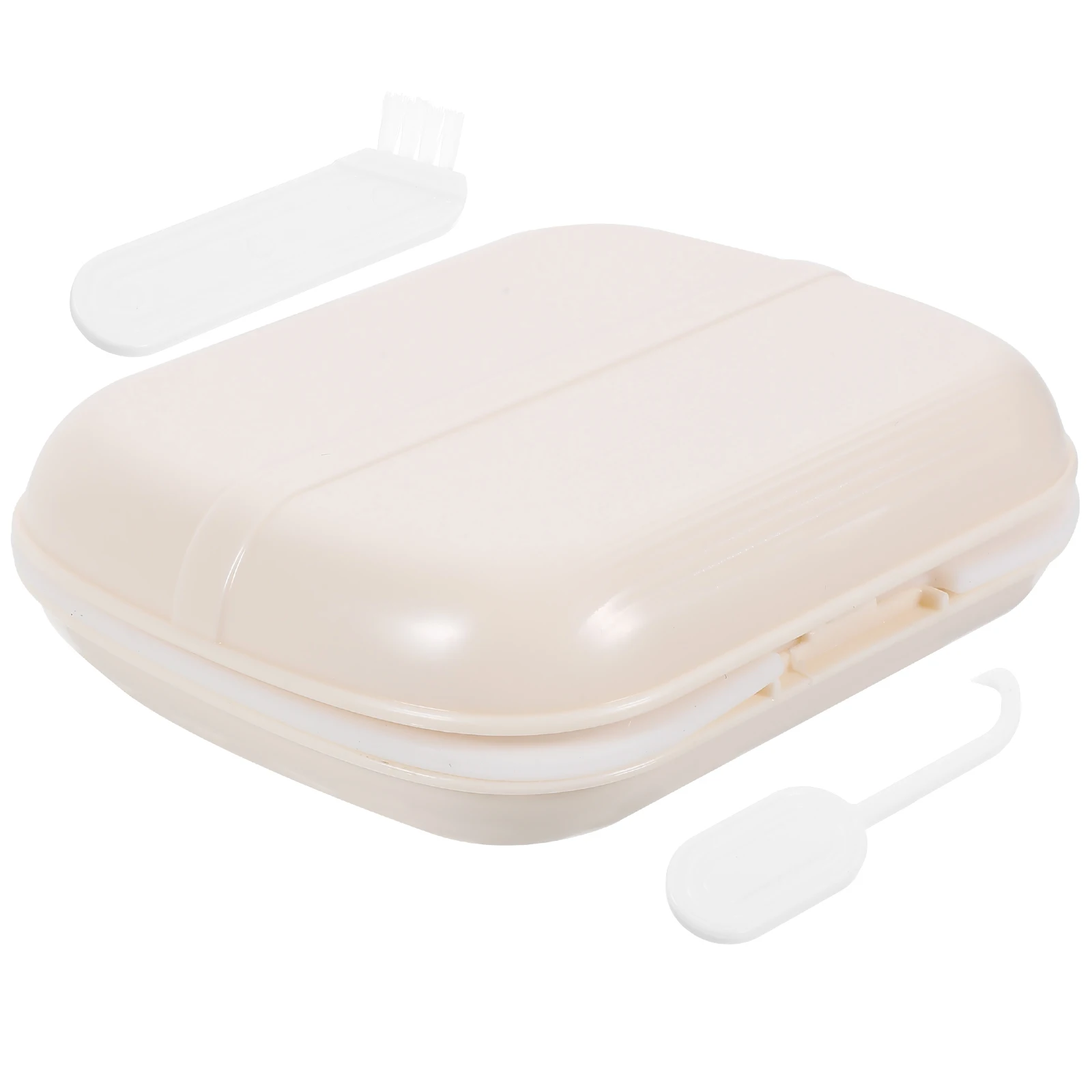 

Box Denture Case Retainer Container Portable Travel Holder Compact Lightweight Breathable Scratch Proof Safety