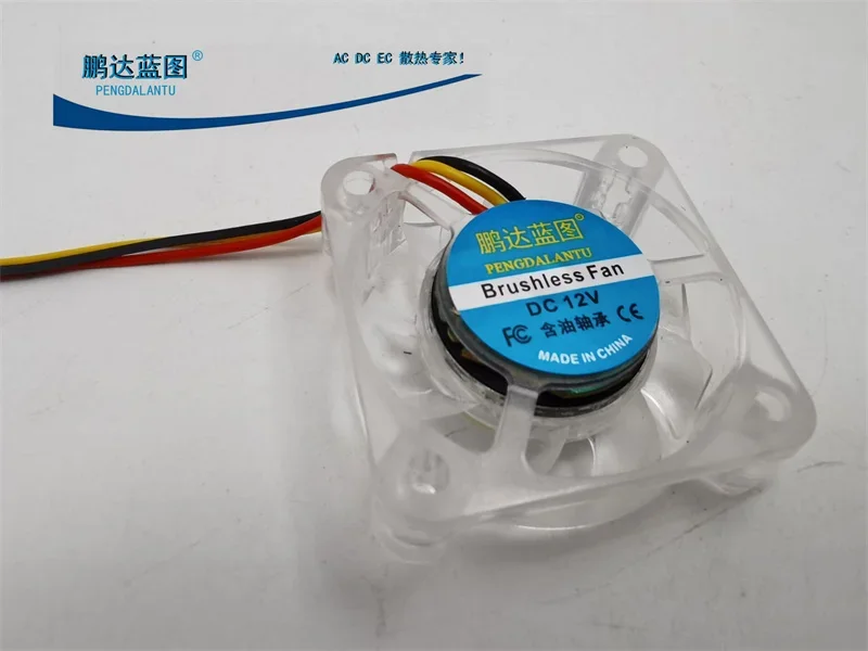 40*40*10MM 4010 Transparent Fan 12V Mute Max Airflow Rate Bridge Chips Chassis Cooling Fan 4cm/cm