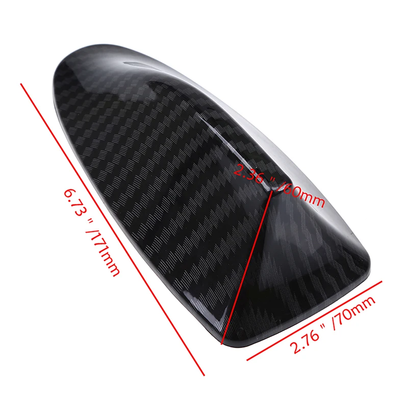 POSSBAY Auto Car Universal Shark Fin Roof Decorative Decorate Antenna Aerials Imitation Carbon Fiber Stickers Exterior Parts