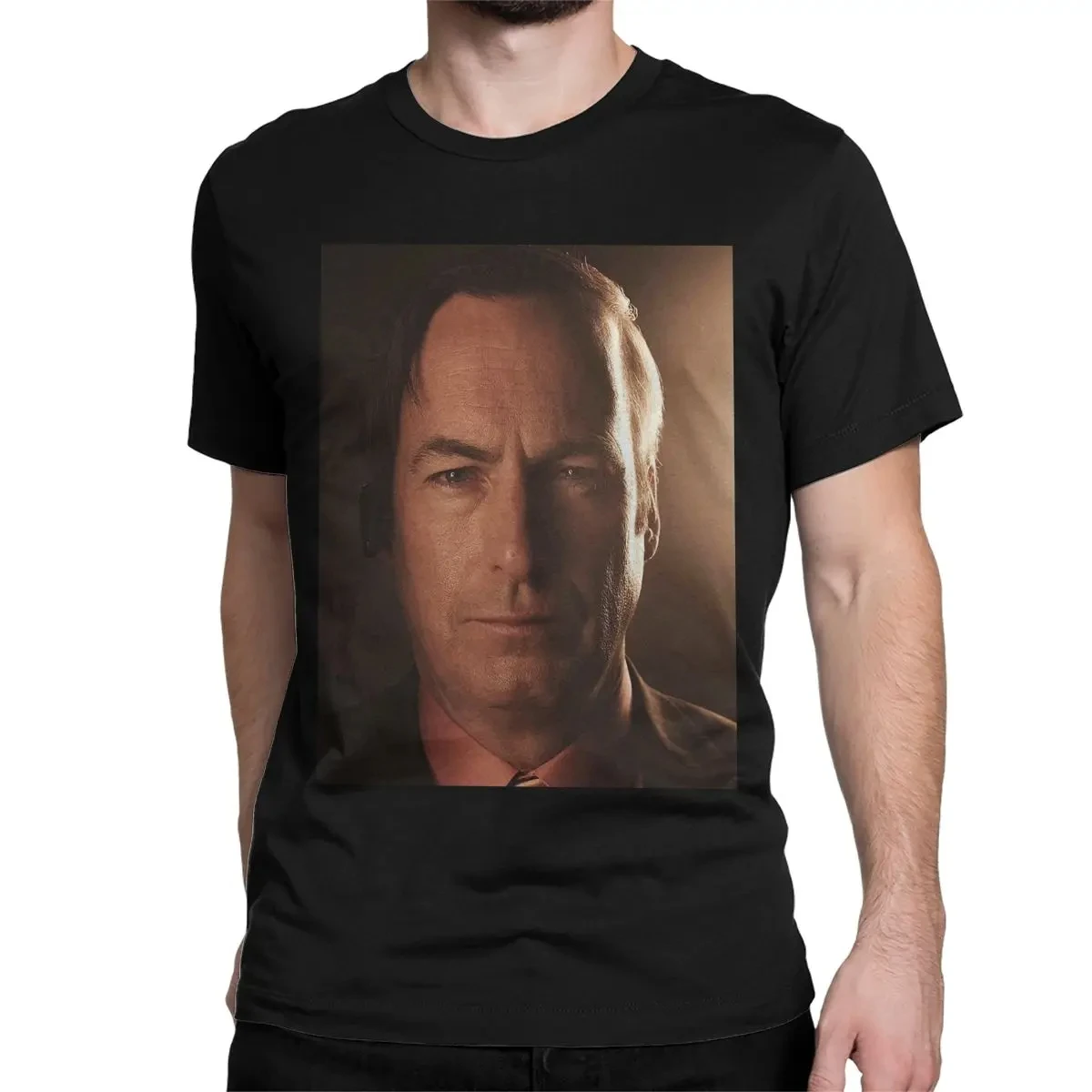 Saul Goodman Actor T-Shirt Men Women Breaking Bad Cool 100% Cotton Tees Round Neck Short Sleeve T Shirts Plus Size Clothing