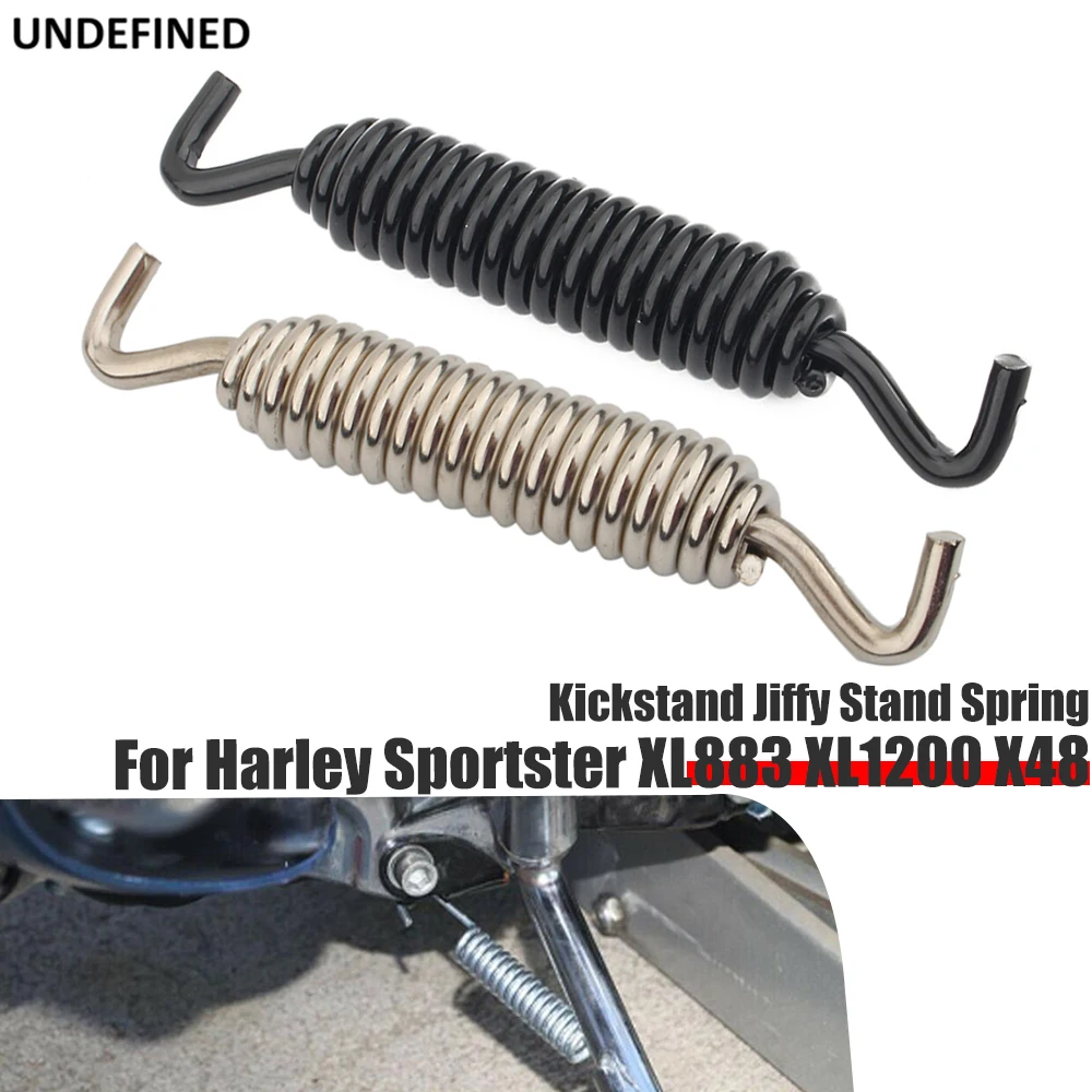 Kickstand Spring Frames Fittings Motorcycle Foot Pegs Extension Springs Stand for Harley Sportster Touring Road Glide Softail