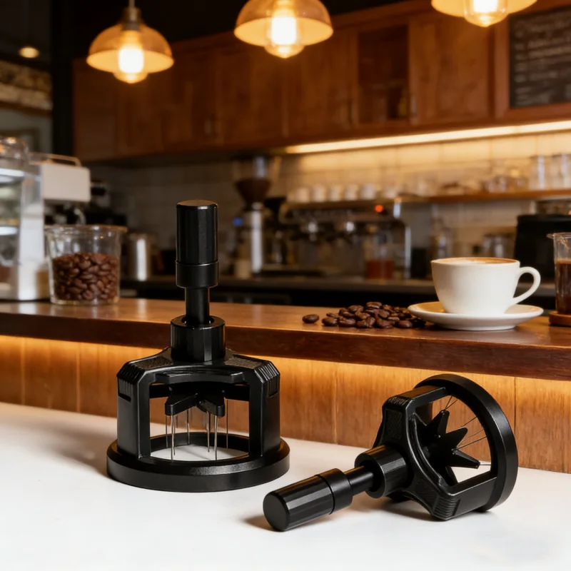 

1PCS Coffee Rotating Dispersed Powder Needle Espresso Stirrer Distribution Tool Height Adjustable Coffee Machine Accessories