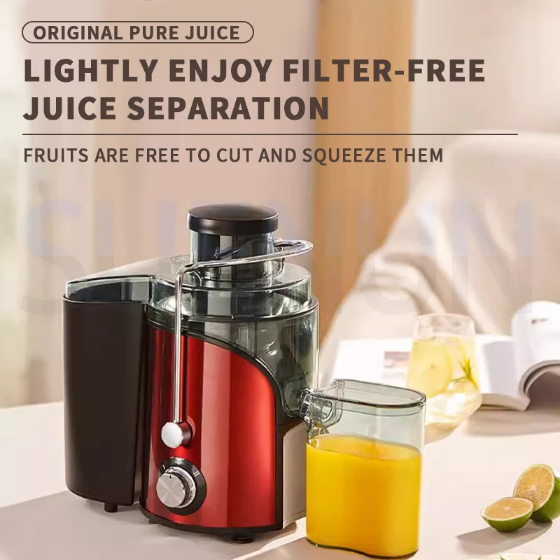 Электрическая соковыжималка, бытовая соковыжималка для разделения отходов, полностью автоматическая соковыжималка для фруктов и овощей