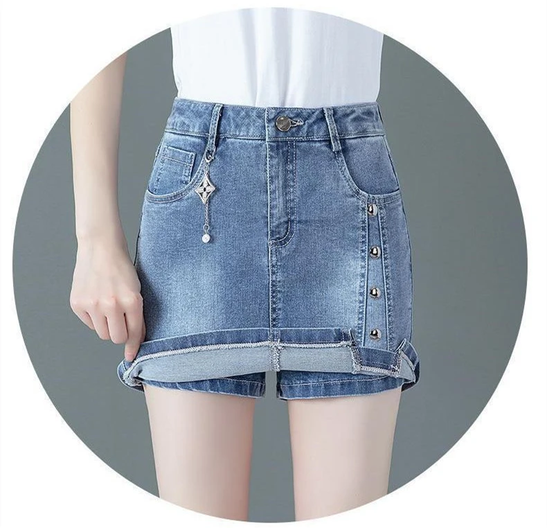 new spring summer Fashion plus size brand female women girls cotton shorts skirts