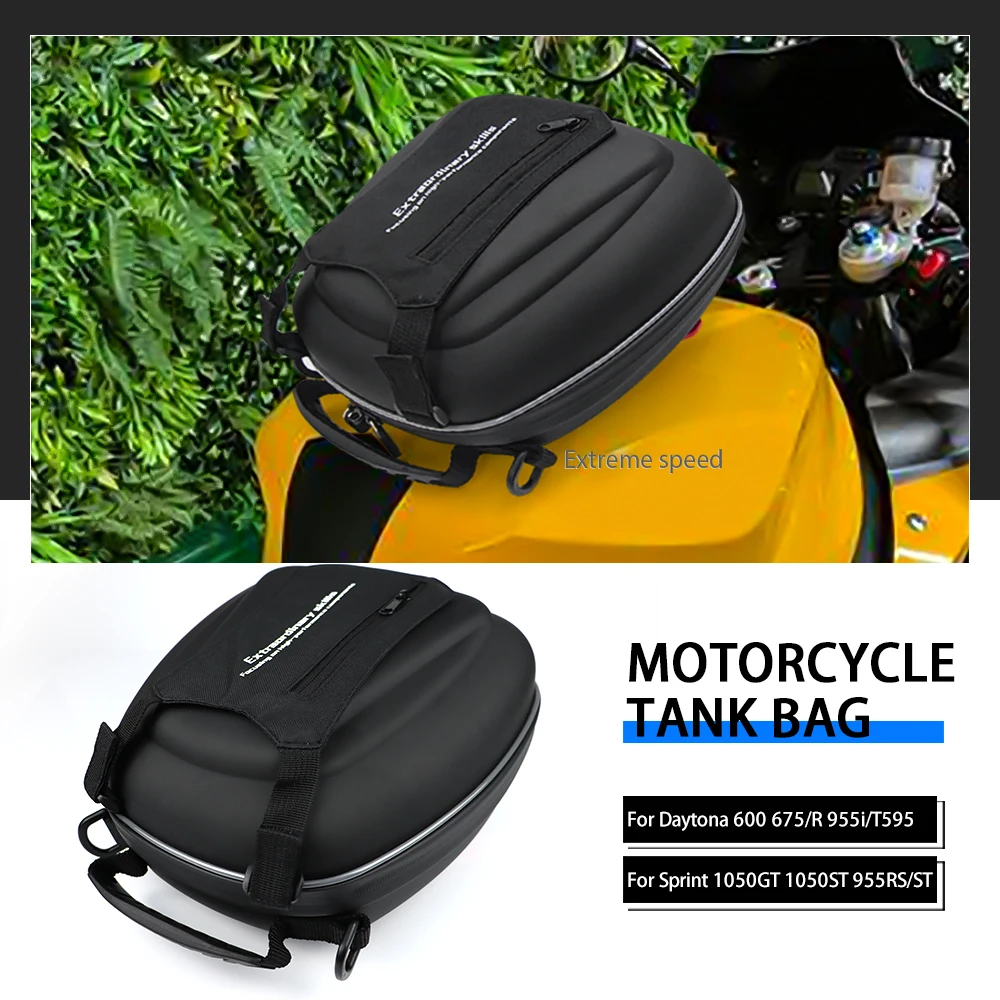 

Tank Hinangin Bag For Daytona 600 675 /R 955i/T595 Sprint 1050GT ST 2013 2017 2016 2010 Motorcycle Fuel Tool Luggage Bags ﻿