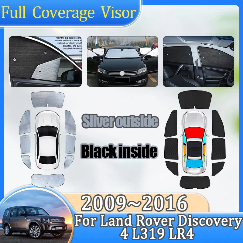 

For Land Rover Discovery 4 Accessories L319 LR4 2009~2016 Car Full Windshield Window Sunshades Sun Visor Anti-UV Car Accessories