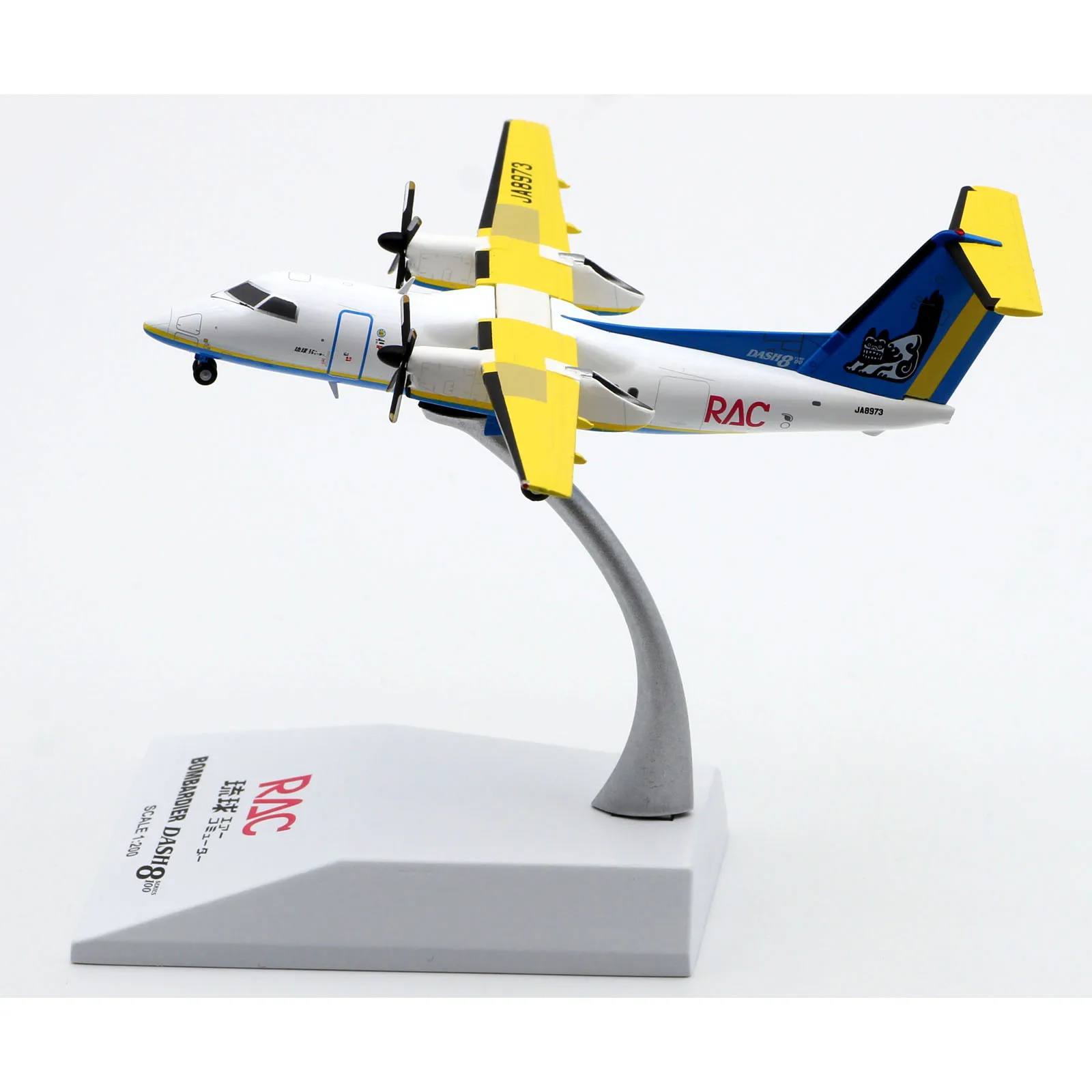 

EW28Q1002 Alloy Collectible Plane Gift JC Wings 1:200 RYUKYU AIR COMMUTER Bombardier Dash8-Q102 Diecast Aircraft Model JA8973