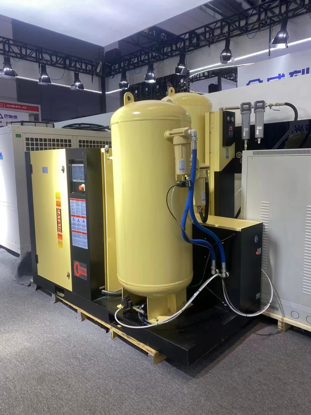 

TLF Four in One High Prsure Screw air Comprsor 1.55 m pa for Fiber Cutting Machine air tank Dryer Filter