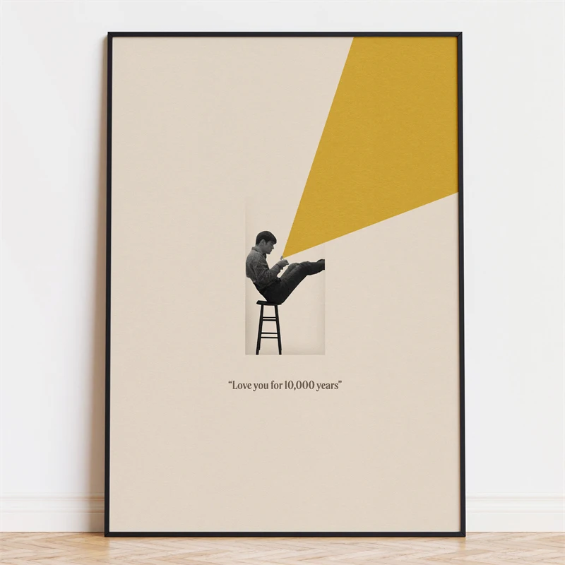Vintage Classic Movie Poster Mid Century Modern Print Canvas Painting Minimalist Art Wall Art Picture for Home Decoration
