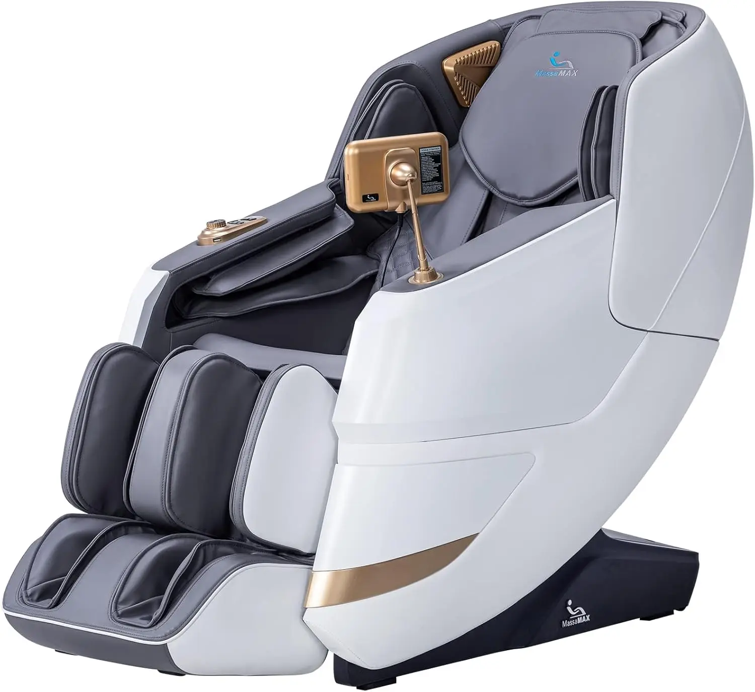 

MT339 4D Massage Chair, Full Body Shiatsu, Zero Gravity, SL Track, 15 Modes, AI Voice, Foot Rollers, Heating, White