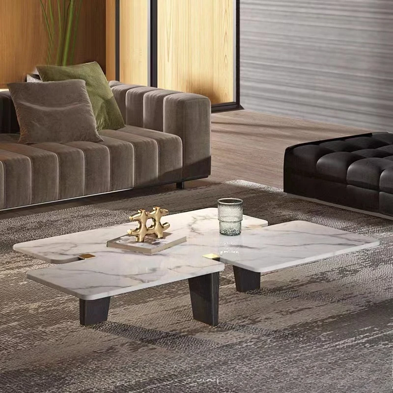 Slate coffee table Modern simple living room Creative  Marble special-shaped design Small apartment