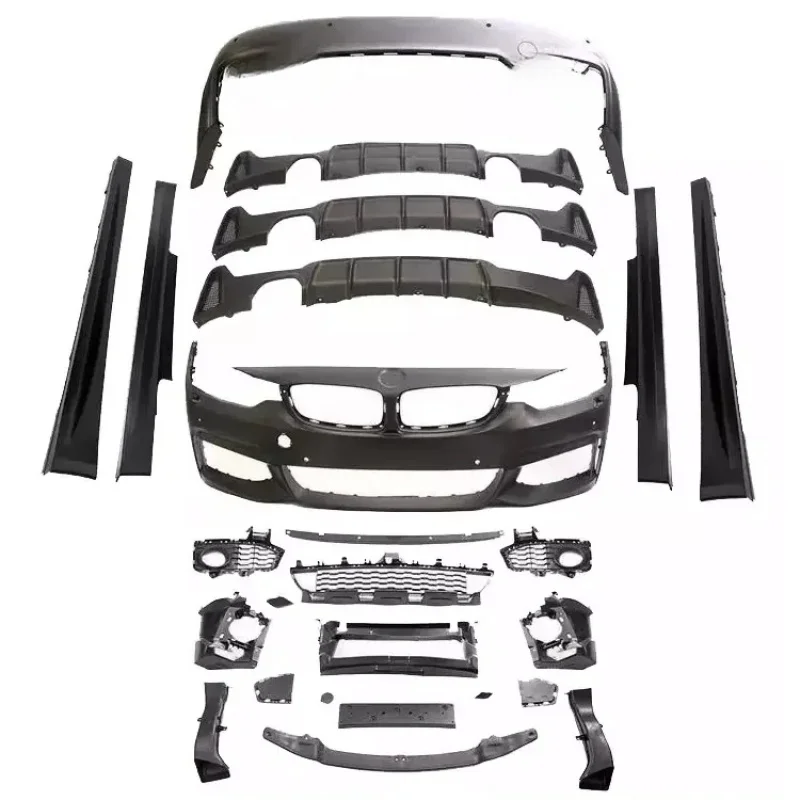 

MT Full Body Kit S F32 F36 Style Front Bumper Side Skirt Rear Classc Auto Parts