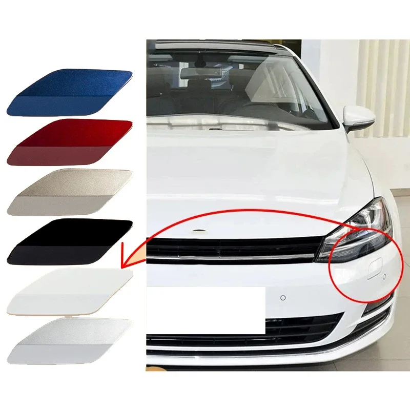 Car Left or Right Front Bumper Headlight Washer Cover Cap for VW Golf 7 MK7 2014 2015 2016 2017 2018 2019