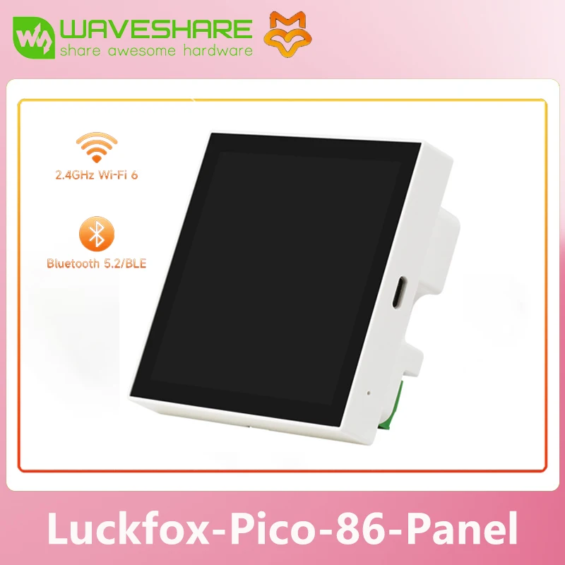 

Waveshare Luckfox Core1106 Smart 86, 128 МБ/256 МБ DDR3L, опционально для беспроводной связи, процессор RV1106G2/RV1106G3, 0,5/1 TOPS