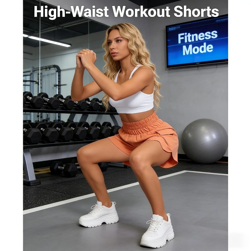 2026 ربيع/صيف جديد الأوروبية والأمريكية المرأة عالية الخصر مرونة الخصر فضفاضة السراويل الرياضية غير رسمية