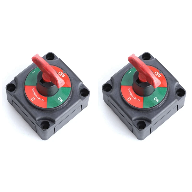 

2X Battery Disconnect Switch 48V Battery Isolator Power Cut Off Master Switch For RV, Marine, Boat