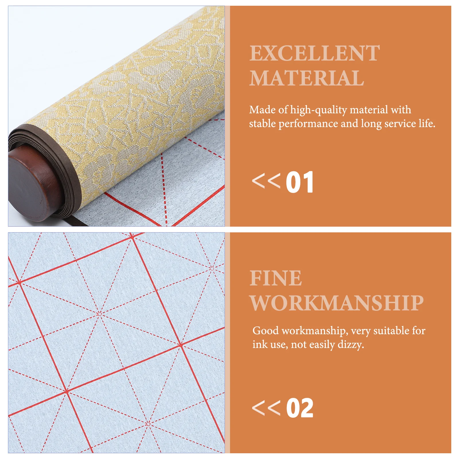 

1Pcs Chinese Water Writing Cloth Scroll Compact Durable Calligraphy Practice Scroll Home Art Wall Hanging Water Writing Cloth