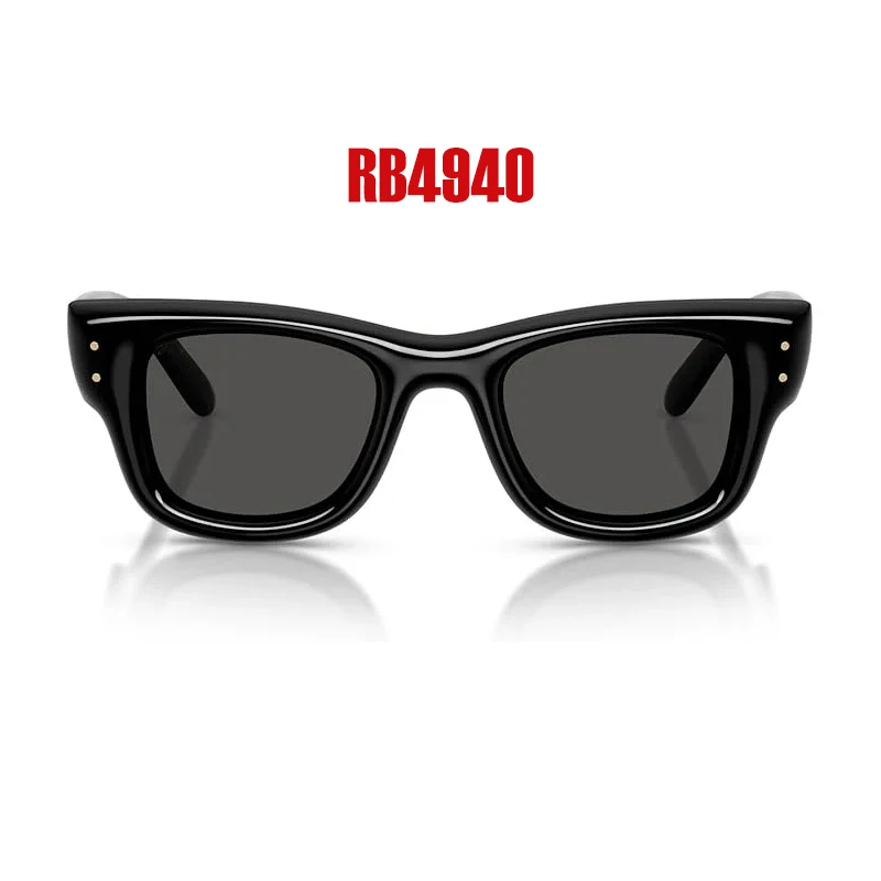 Gafas de sol cuadradas Rocky RB4940 Puffer, gafas de sol clásicas básicas de marca con lentes negras UV400