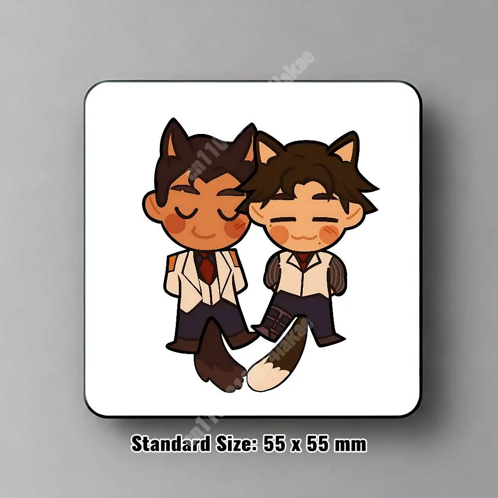 J-Jayce & V-Viktor Bromance Jayvik Magnetic Sticker Reusable Fridge Decal for Metal Surfaces Magnet Marker
