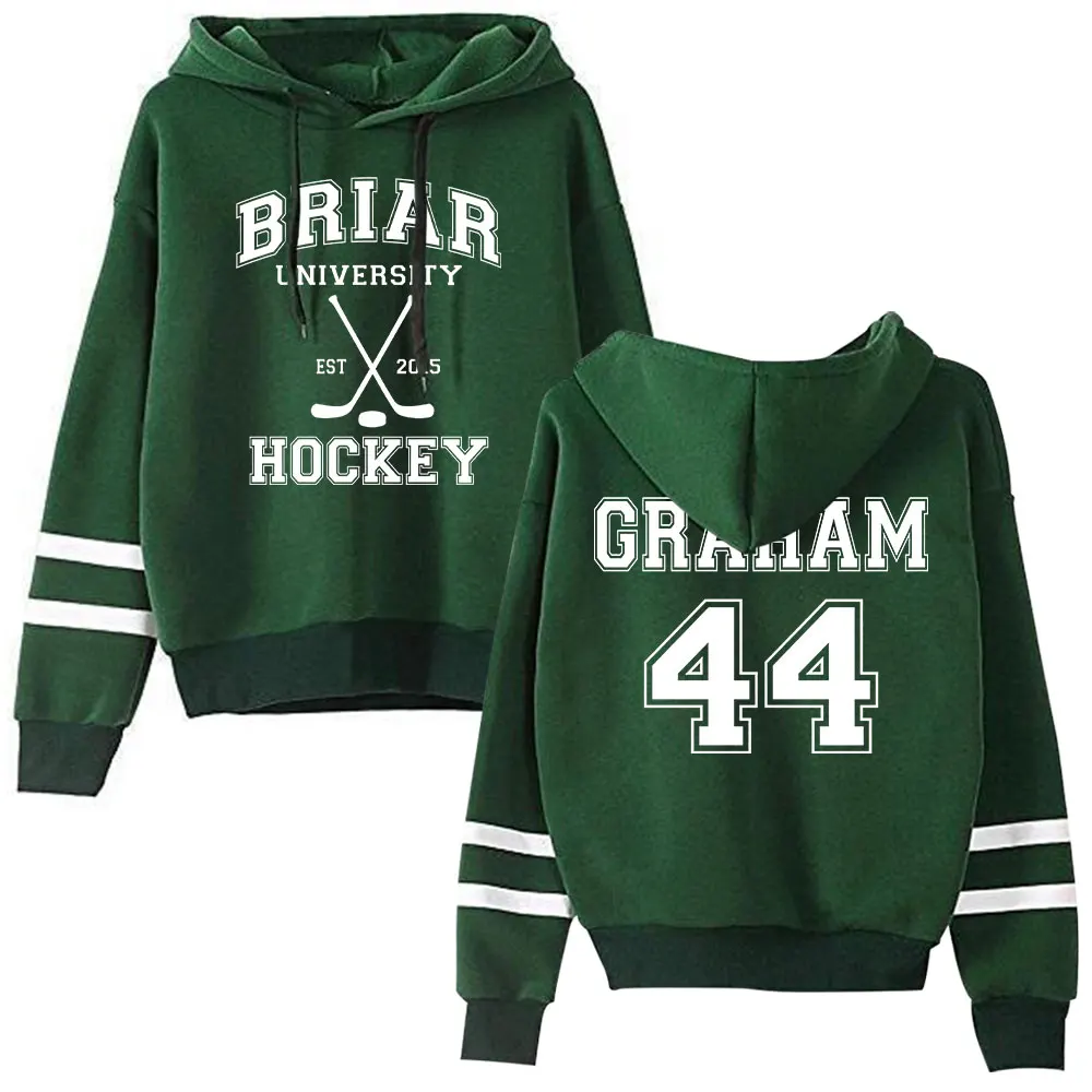 

Off Campus Briar University Graham 44 Merch Funny Hoodies Pocketless Parallel Bars Sleeve Sweatshirts Casual Loose Pullover Tops