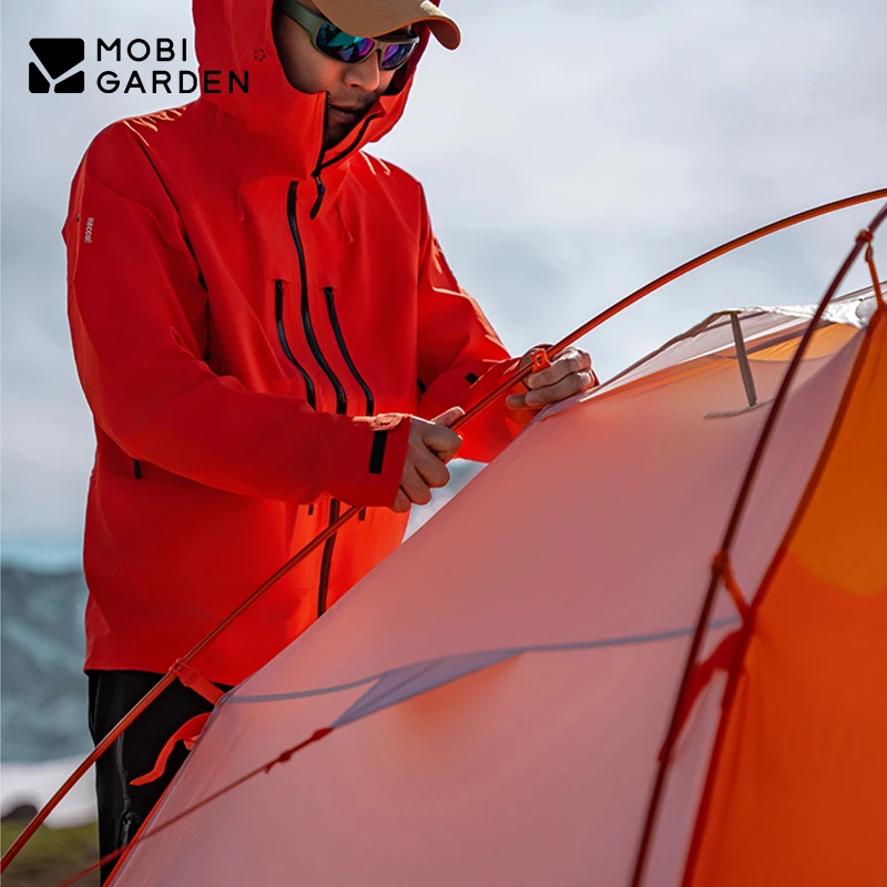 

MOBI GARDEN, сверхмощная походная палатка на большие расстояния, купольная обтекаемая ветрозащитная водонепроницаемая FFP 20D легкий нейлон