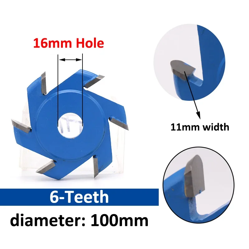 1Pc 5/6-Teeth Sloting Cutter Aluminum Composite Panel Cutting Wood Carving Disc Wheel For Woodworking Rotary Disc Milling Cutter