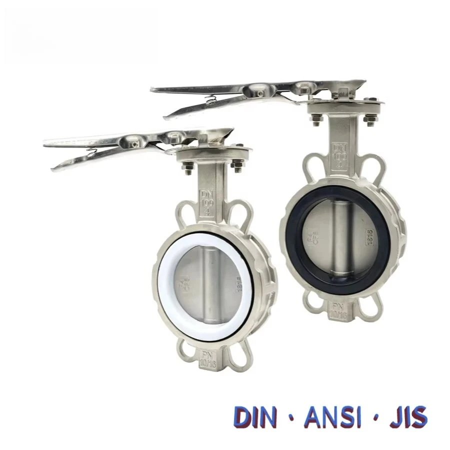 Quick On/Off Cost-Effective Lever Operated Wafer Type Stainless Steel Butterfly Valve PN10/PN16 DN50-DN2000 Easy Operation