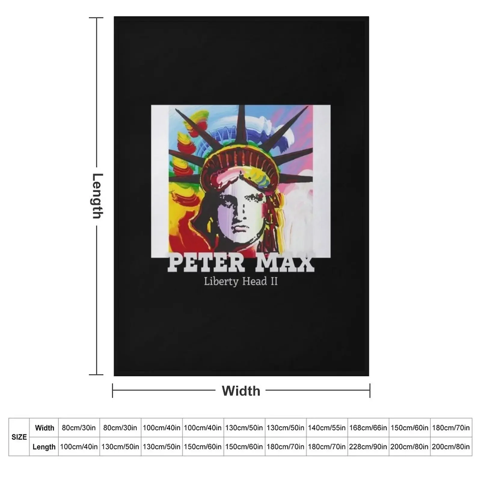 Peter Max Painting Throw Blanket Nap blankets ands Heavy Blankets For Baby Winter beds cosplay anime Blankets