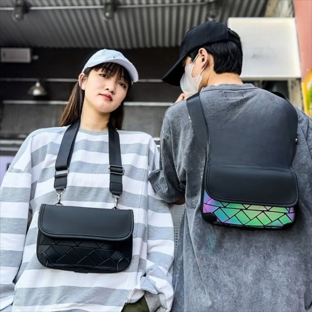 

Портативная сумка через плечо из искусственной сетки, водонепроницаемая красочная мужская сумка через плечо, многофункциональная мужская нагрудная сумка большой вместимости, уличная