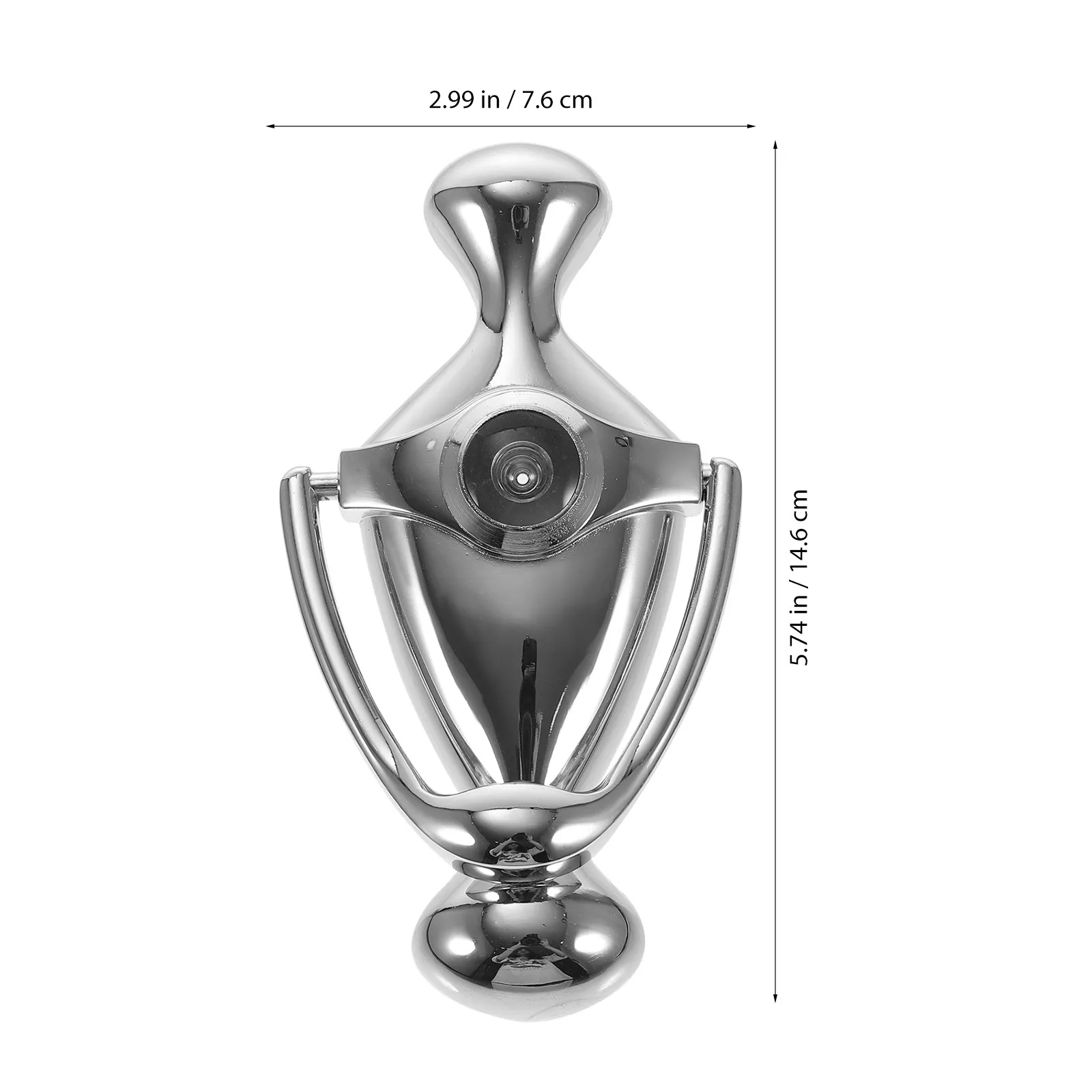Front Door Knocker with Peephole Zinc Alloy Material Wide Base Smooth Casting Secure Door Viewer for Home Hotel Safety Knocking