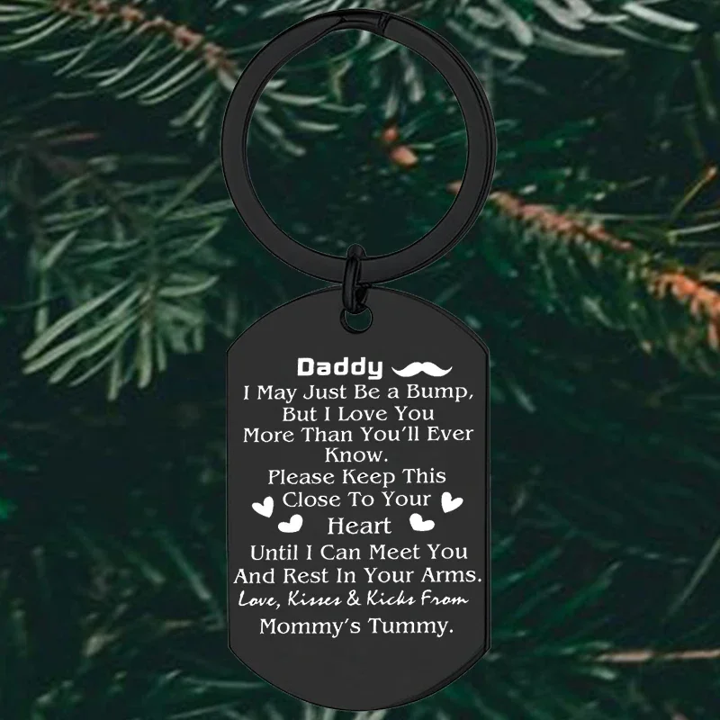 Cute I love you daddy keychain Father's Day Gifts dad Key Chain Pendant husband boyfriend gift