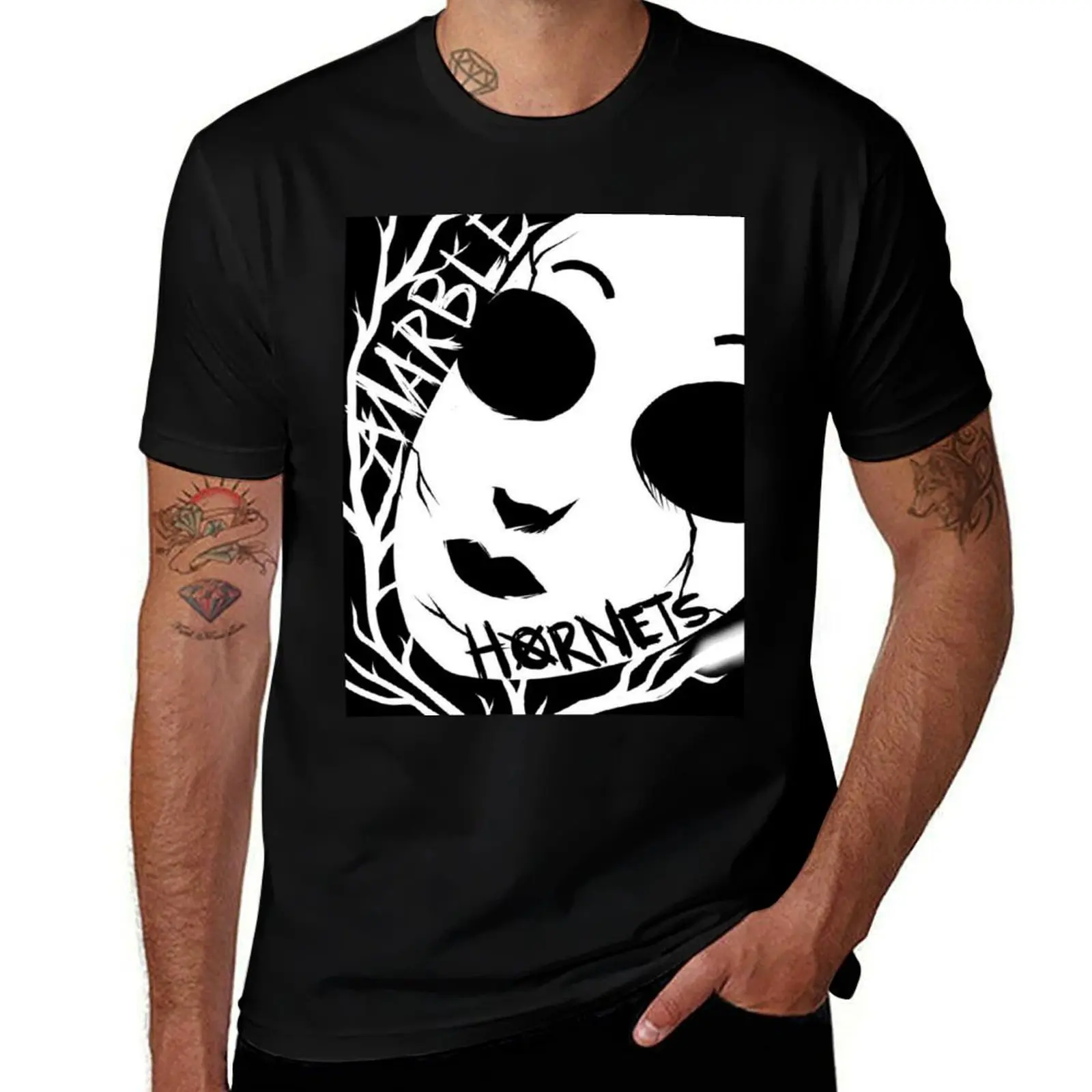 

Футболка Marble Hornets, мужская футболка, хлопковая футболка высокого качества, мужская роскошная мужская футболка с рисунком, футболка