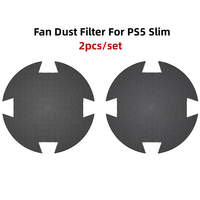 2/4 Pack Fan Dust Filter Breathable Ventilation Cooling Fan Dust Mesh PVC Anti-Dust Cover for PS5 Slim for PlayStation 5 Slim