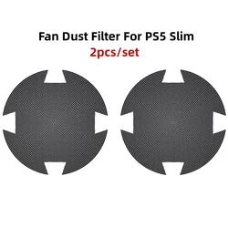 2/4 Pack Fan Dust Filter Breathable Ventilation Cooling Fan Dust Mesh PVC Anti-Dust Cover for PS5 Slim for PlayStation 5 Slim