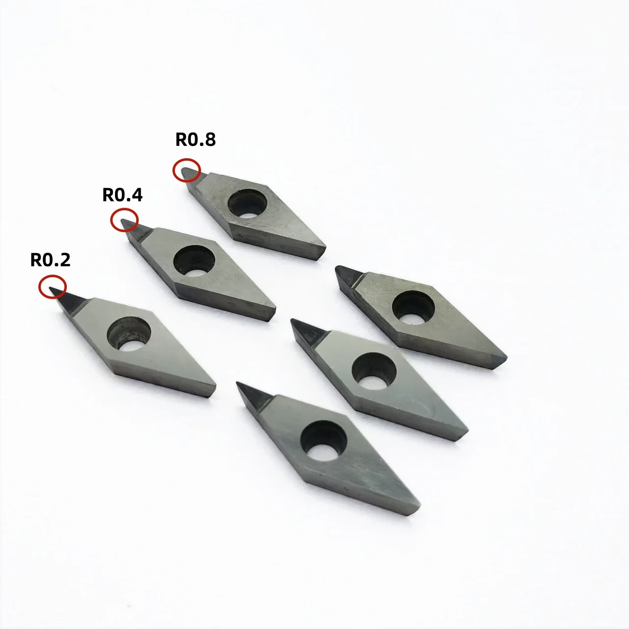 VCGT160402 VCGT160404 VCGT160408 VCGT PCD CBN diamond insert CNC PCD  Aluminum Alloy End Mill Tool CNC Carbide CBN Turning Blade