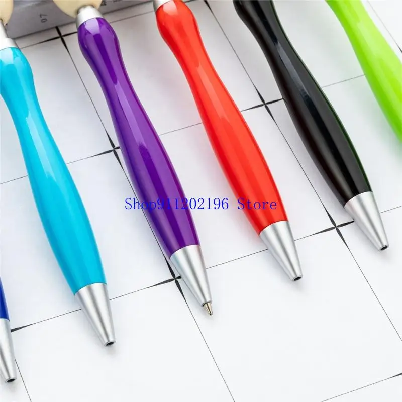 

P82A 6 шт. 1,0 мм ручка для швабры гладкая ручка для письма с черными чернилами канцелярская ручка выдвижная шариковая ручка для