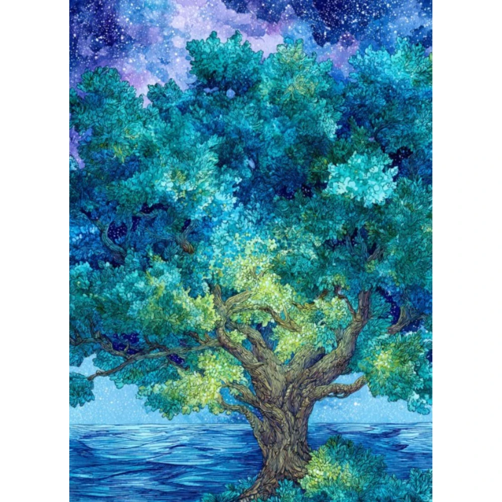 quebra-cabecas-vigorous-trees-500-1000-1200-2000-pecas-atividade-familiar-diy-jogos-relaxantes-para-decoracao-de-sala-de-estar-e-presente