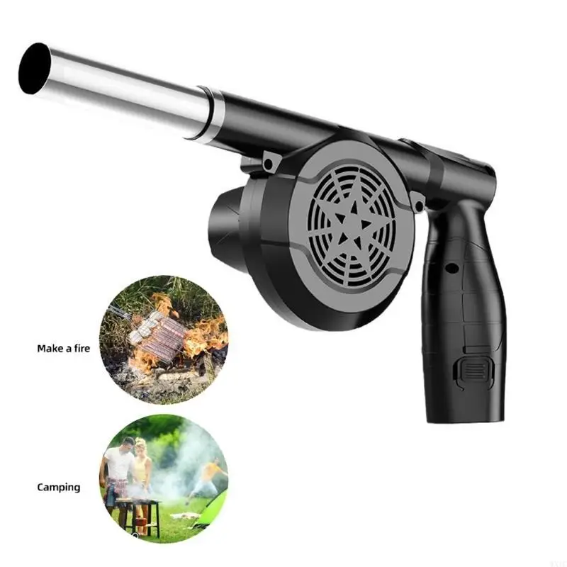 منفاخ هواء قوي محمول وقابل لإعادة الشحن من WXTC للمساعدة في التخييم والتبريد الرياضي والأشغال المعدنية مع تحكم في السرعة قابل #4