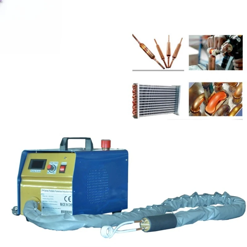 내장형 수냉식 휴대용 에어컨 구리 튜브 수리 히터 2KW 고주파 유도 가열 장비