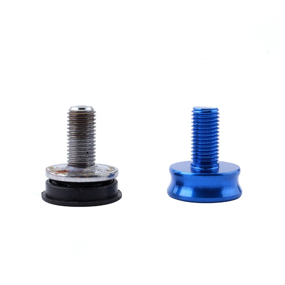 MTB 2pcs Square hole M8 Aluminum Alloy Sealed Bottom Bracket Screw Bottom Bracket Bolts Crankset Screw Crank Screws