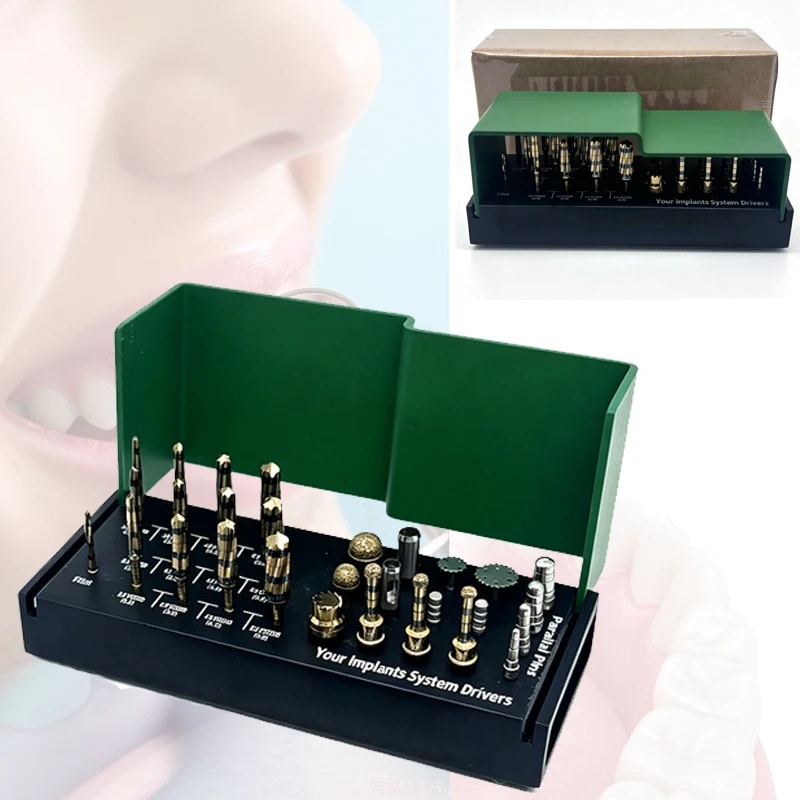 29Pcs Dental Implant Kit Drill Set Sinus Lift Osteotomy Stopper Tools