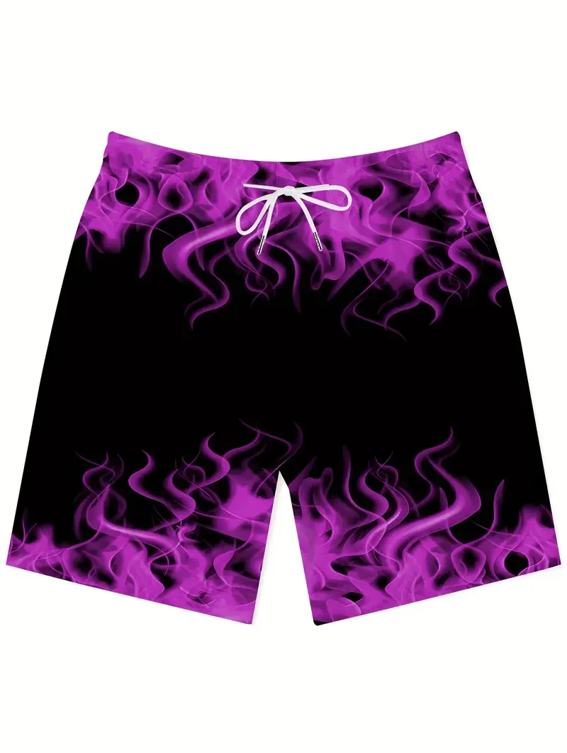 

Модные мужские шорты с буквенным принтом, летние повседневные плавки, шорты с эластичной резинкой на талии, забавные дышащие шорты с 3D градиентом